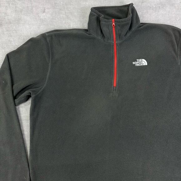 The North Face Other - The North Face Fleece Jacket Mens Medium Charcoal Grey 1/4 Zip Pullover Hiking